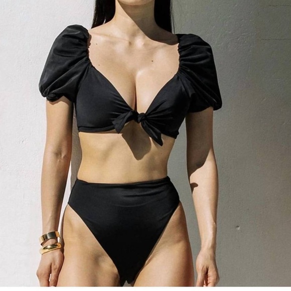 Cleobella MAUDE TOP Bikini Size Large BLACK NWT - Picture 5 of 6